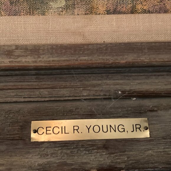 Vintage Oil Painting American Texas Artist Cecil Young Stagecoach Old Wild West - Picture 4 of 6